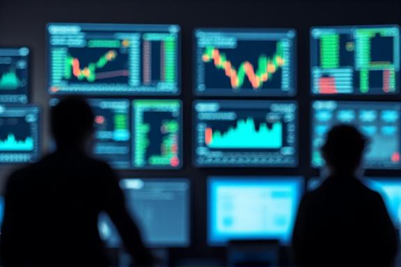 Traders watching real-time charts