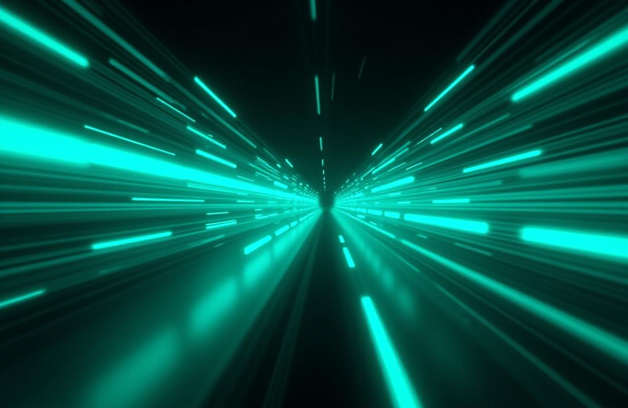 Data streams moving at high speed